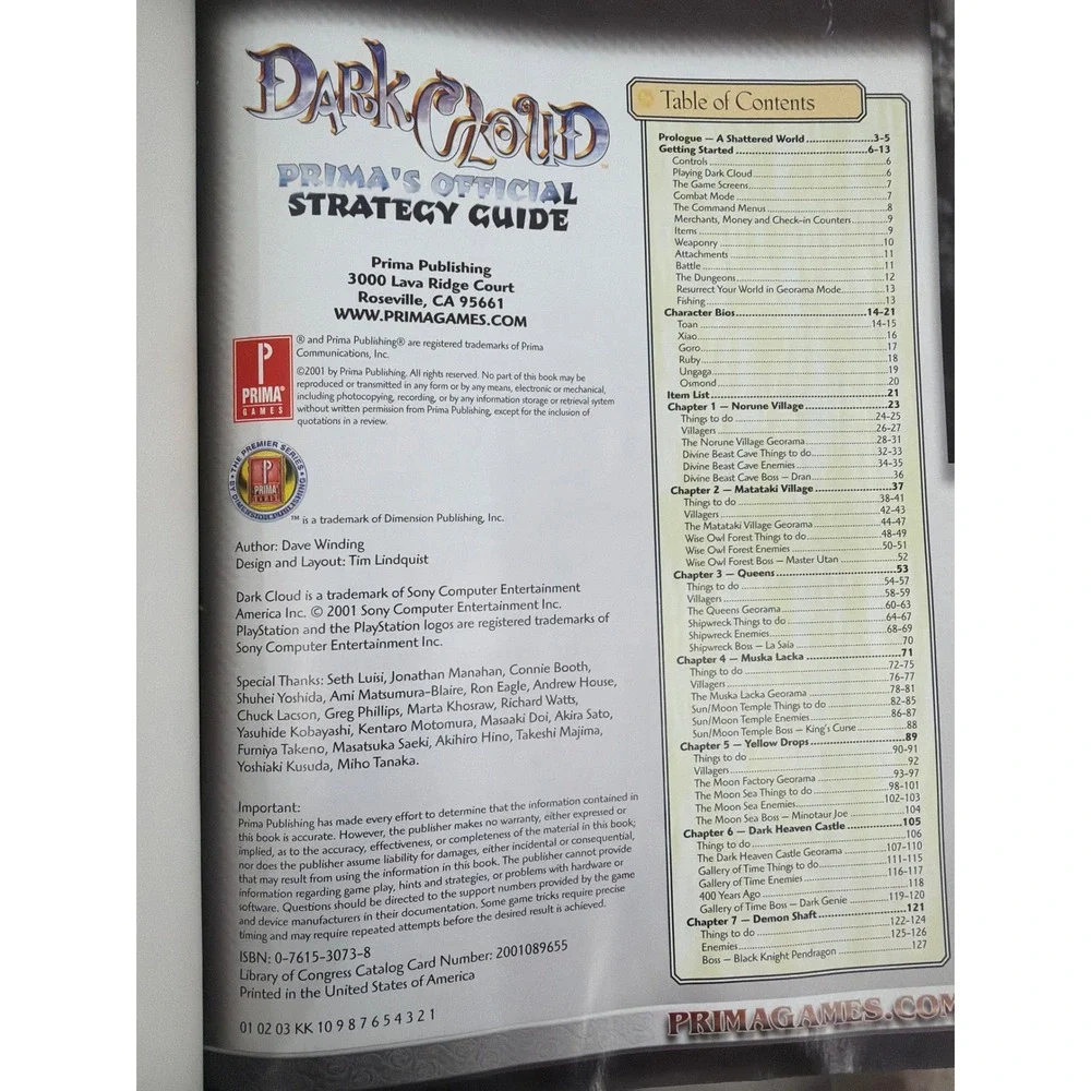 Prima Games pages binding